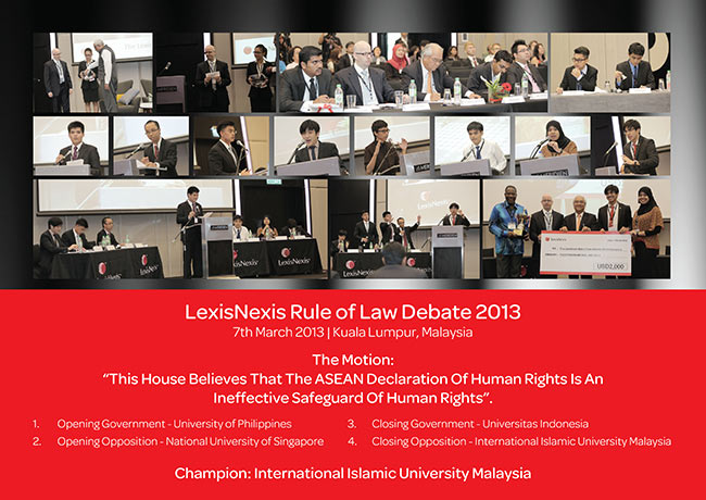 LexisNexis Rule of Law Debate 2013